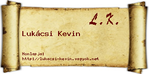 Lukácsi Kevin névjegykártya
